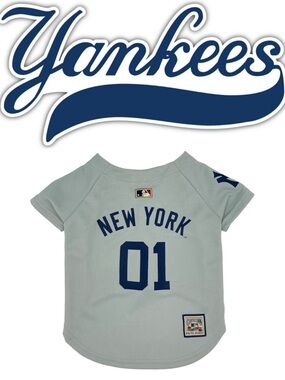3/$30 PETS FIRST MLB New York Yankees Vintage Throwback Jersey for Dogs & Cats